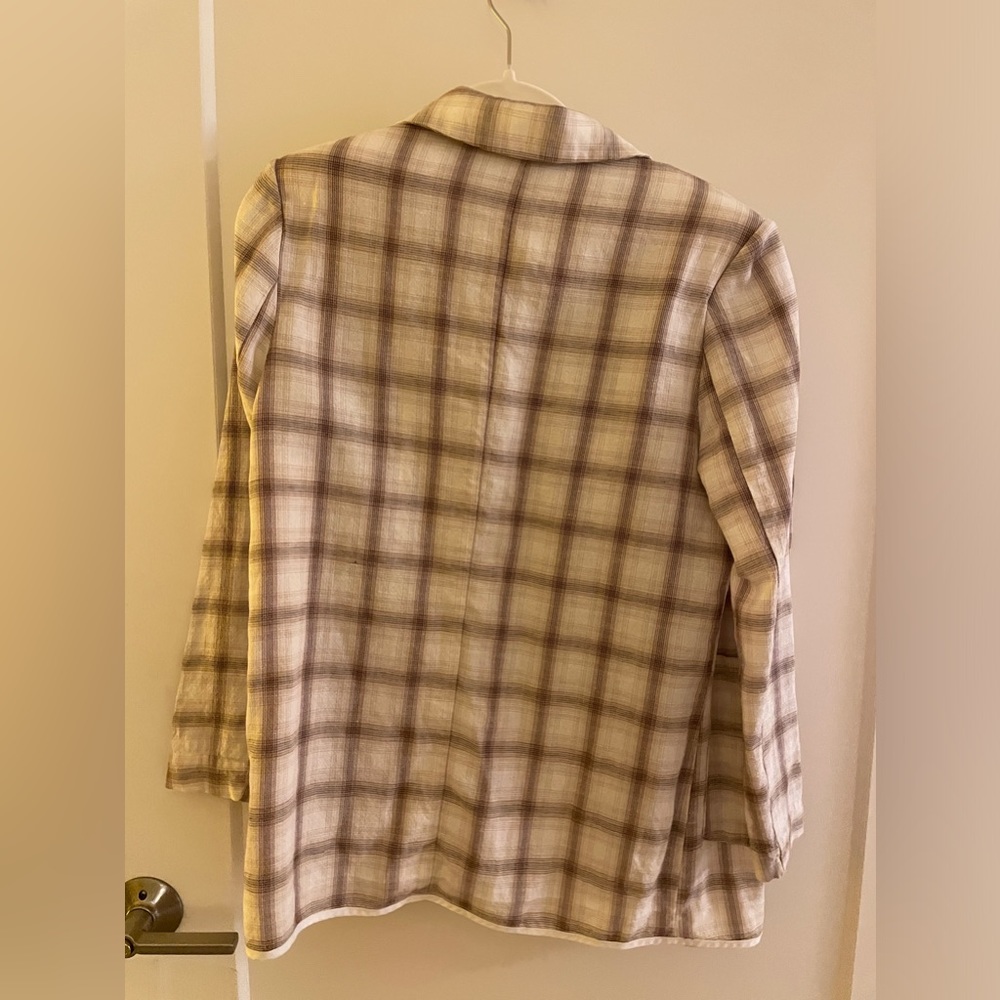 Flannel Pattern Blazer Women’s | Size M